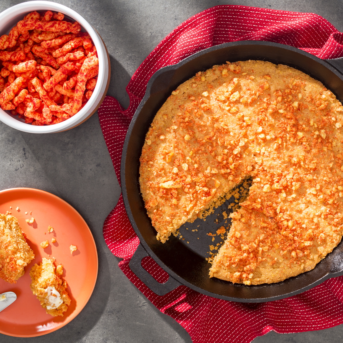 CHEETOS® FLAMIN' HOT® Cornbread | Cheetos